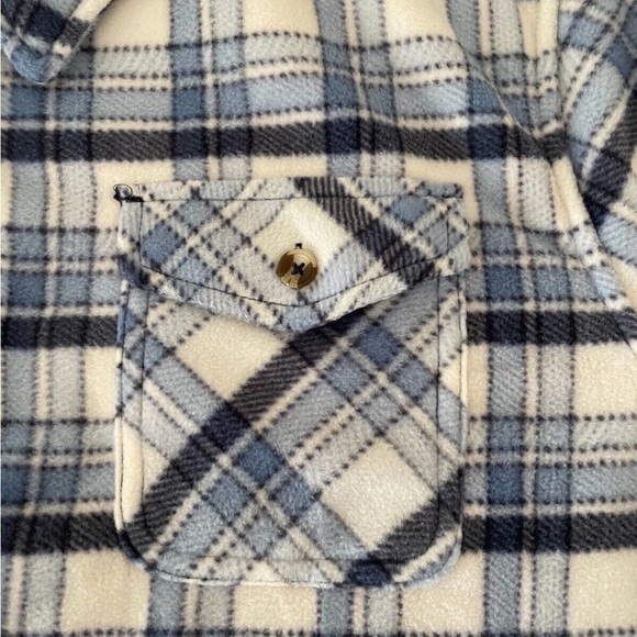 Sage Collective Blue Plaid Women's Utility Jacket xxl-NWT - Picture 4 of 8